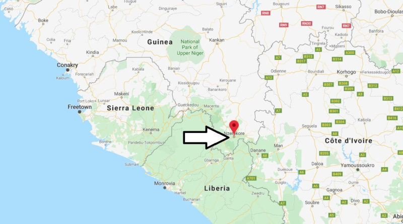 Where is Nzerekore Located? What Country is Nzerekore in? Nzerekore Map