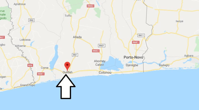 Where is Ouidah Located? What Country is Ouidah in? Ouidah Map