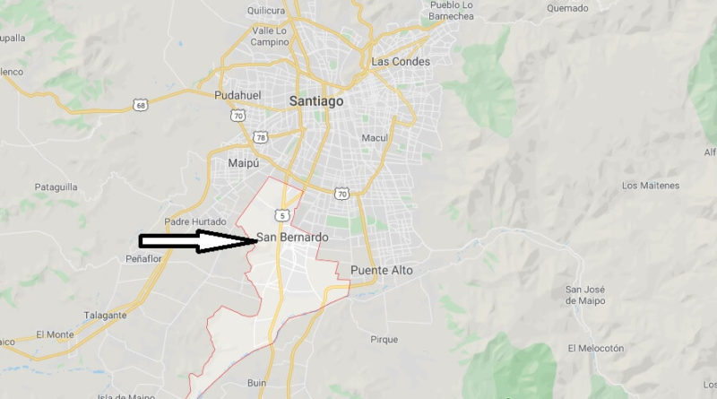 Where is San Bernardo Located? What Country is San Bernardo in? San Bernardo Map