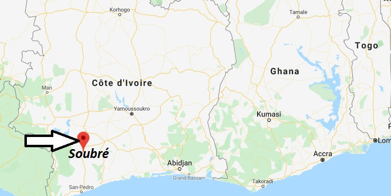 Where is Soubré Located? What Country is Soubré in? Soubré Map