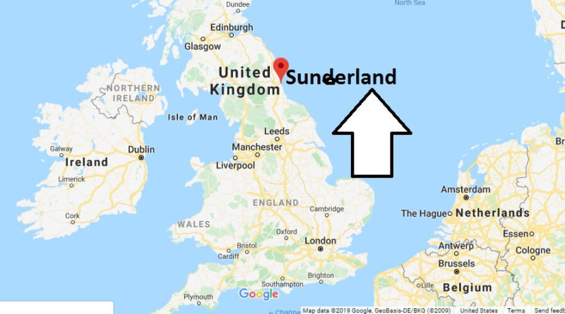 Where is Sunderland Located? What Country is Sunderland in? Sunderland Map
