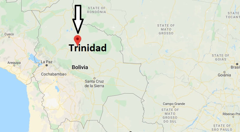Where is Trinidad, Bolivia Located? What Country is Trinidad in? Trinidad Map