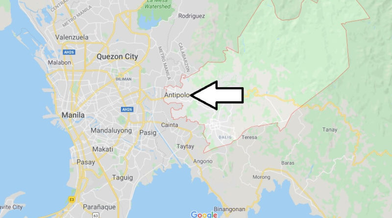 Where is Antipolo Located? What Country is Antipolo in? Antipolo Map
