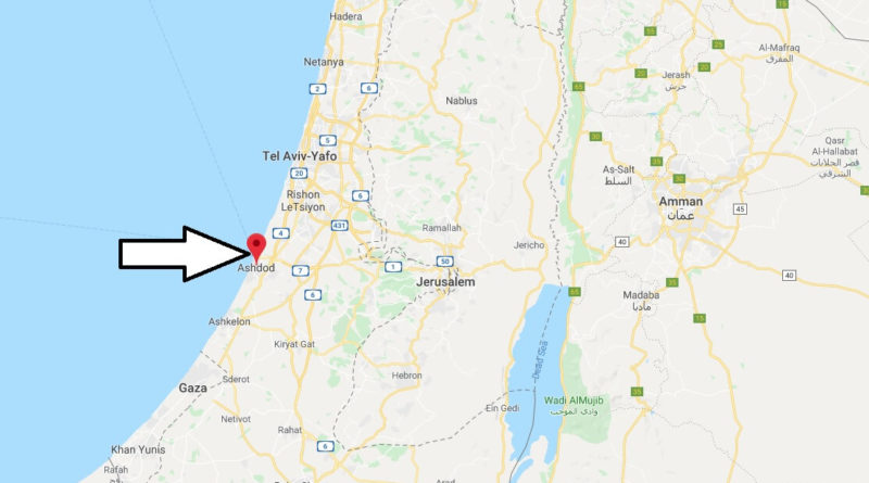 Where is Ashdod Located? What Country is Ashdod in? Ashdod Map