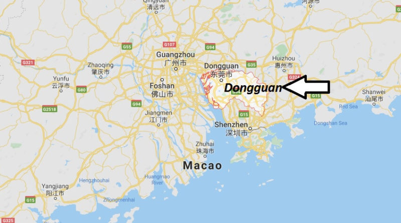 Where is Dongguan Located? What Country is Dongguan in? Dongguan Map