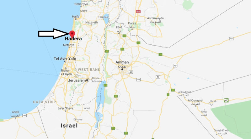 Where is Hadera Located? What Country is Hadera in? Hadera Map