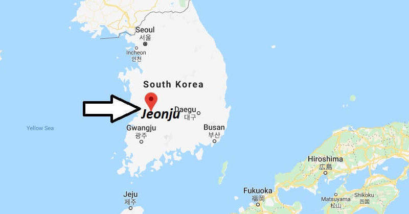 Where is Jeonju Located? What Country is Jeonju in? Jeonju Map