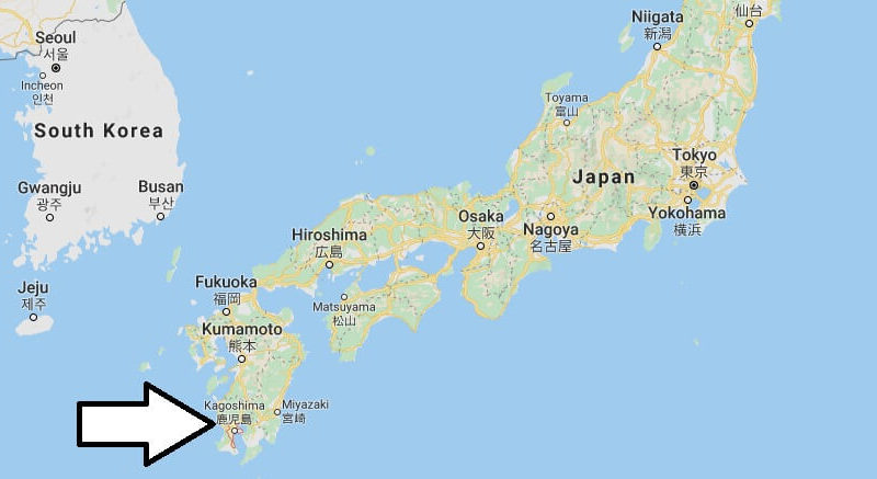 Where is Kagoshima Located? What Country is Kagoshima in? Funabashi Map
