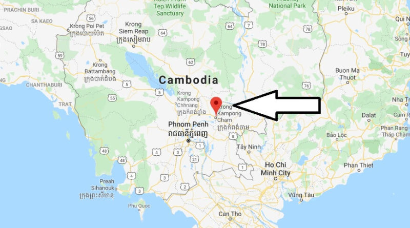 Where is Kampong Cham Located? What Country is Kampong Cham in? Kampong Cham Map