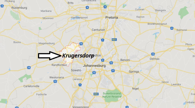Where is Krugersdorp Located? What Country is Krugersdorp in? Krugersdorp Map