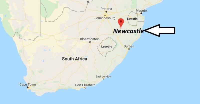 Where is Newcastle (South Africa) Located? What Country is Newcastle in? Newcastle Map