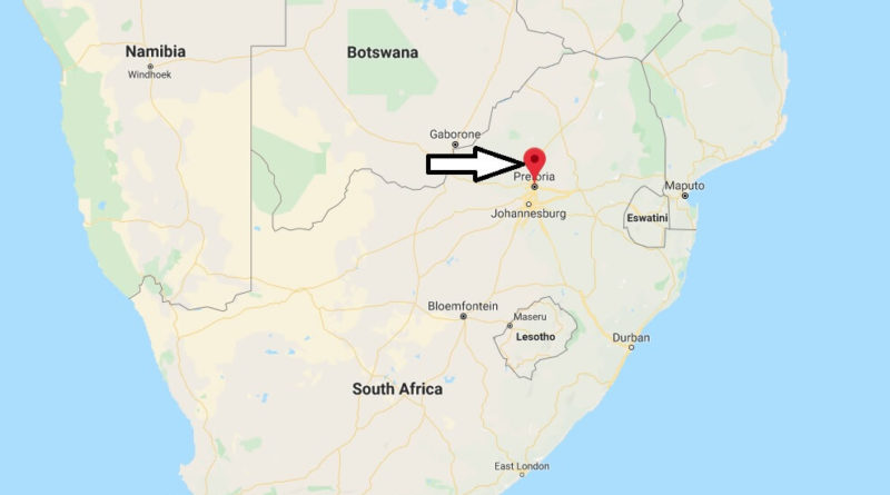 Where is Pretoria Located? What Country is Pretoria in? Pretoria Map