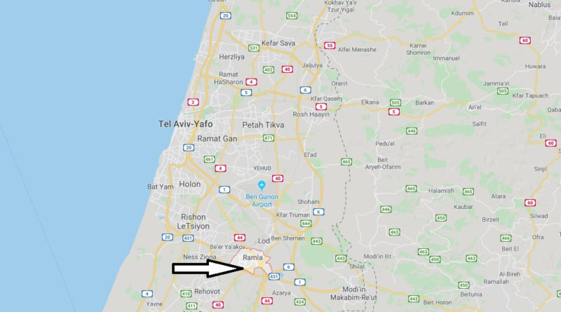Where is Ramla Located? What Country is Ramla in? Ramla Map