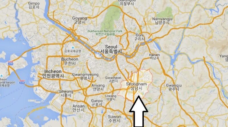 Where is Seongnam-si Located? What Country is Seongnam-si in? Seongnam-si Map