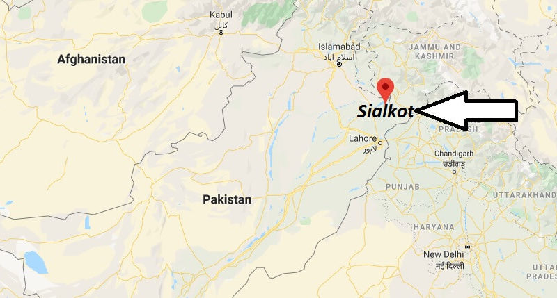 Where is Sialkot Located? What Country is Sialkot in? Sialkot Map