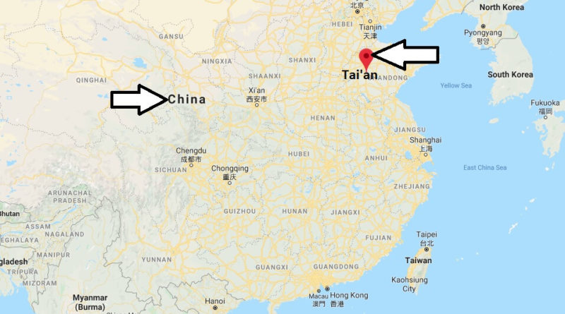 Where is Tai'an Located? What Country is Tai'an in? Tai'an Map