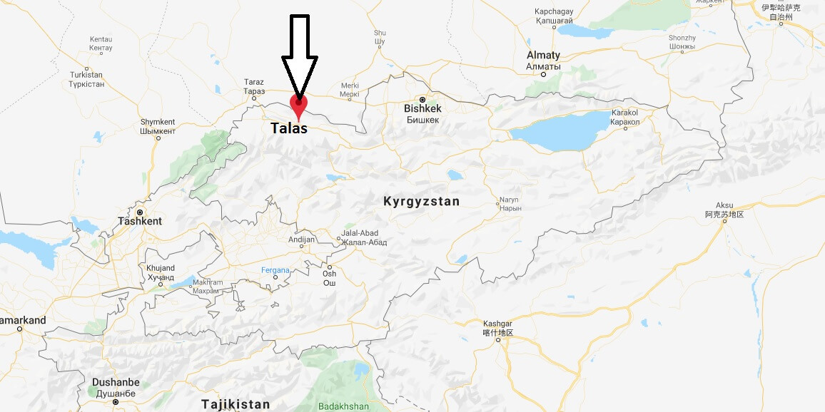 Расстояние тараз. Талас Киргизия карта. Карта Таласской области Кыргызстана. Река Талас на карте Кыргызстана. Город Талас Киргизия на карте.