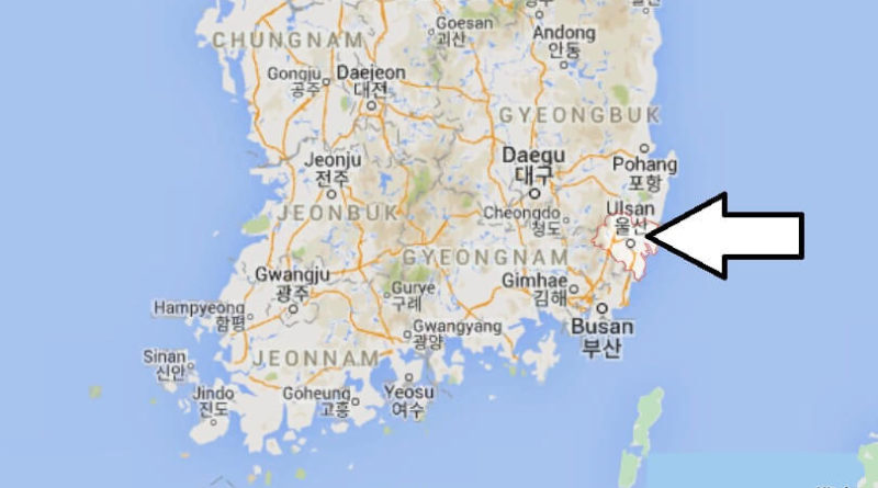 Where is Ulsan Located? What Country is Ulsan in? Ulsan Map