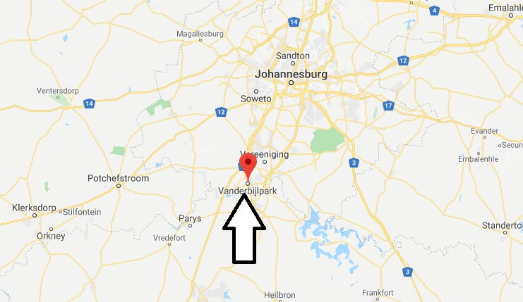 Where is Vanderbijlpark Located? What Country is Vanderbijlpark in? Vanderbijlpark Map