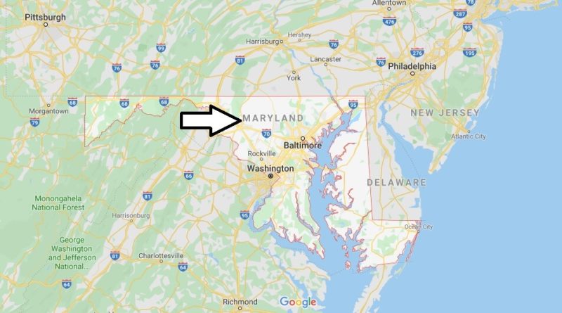 Map of Maryland