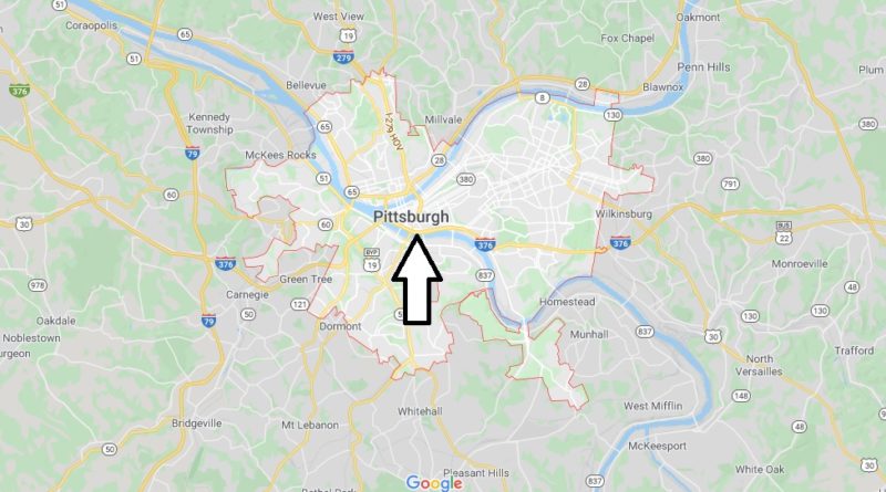 Map of Pittsburgh