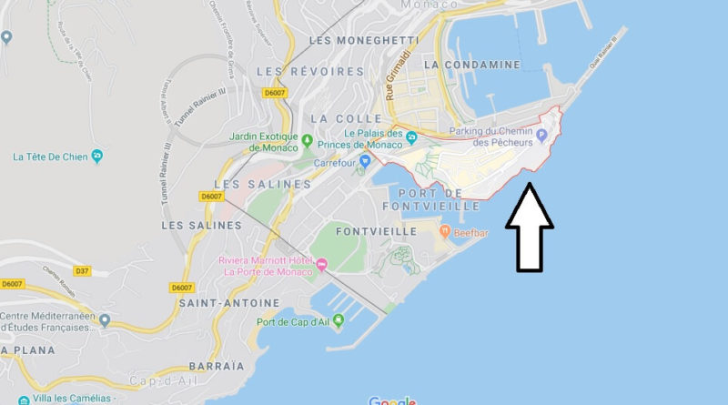 Monaco Ville Map