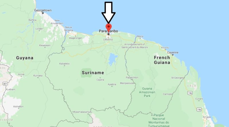 Paramaribo Map