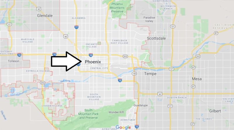 Phoenix Map and Map of Phoenix, Phoenix on Map | Where is Map