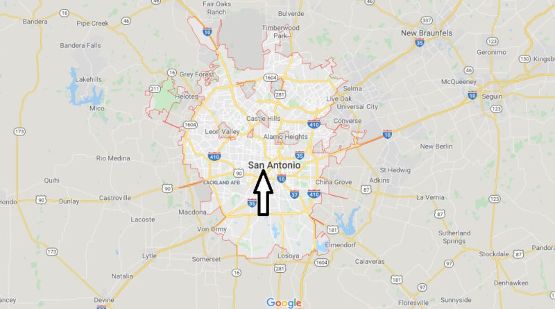 San Antonio Map