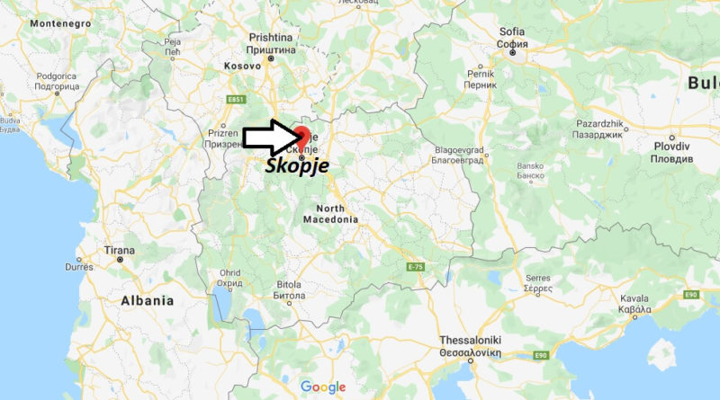 Skopje Map