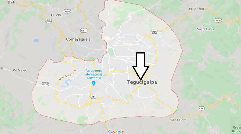 Tegucigalpa Map