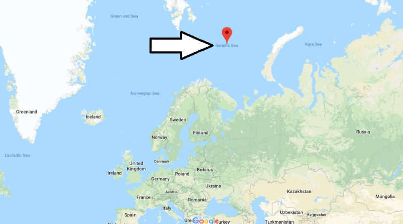 Where is Barents Sea? What three seas are north of Russia?