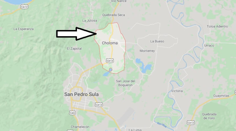Where is Choloma Located? What Country is Choloma in? Choloma Map