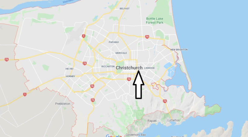 Where is Christchurch Located? What Country is Christchurch in? Christchurch Map