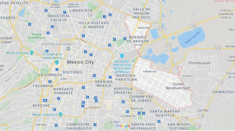 Where is Ciudad Nezahualcoyotl Located? What Country is Ciudad Nezahualcoyotl in? Ciudad Nezahualcoyotl Map