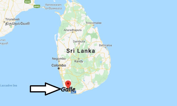 Where is Galle Located? What Country is Galle in? Galle Map