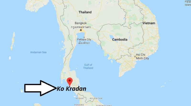 Where Is Ko Kradan Located What Country Is Ko Kradan In Ko Kradan Map 800x445 