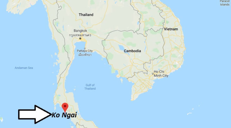 Where Is Ko Ngai Located What Country Is Ko Ngai In Ko Ngai Map 800x445 
