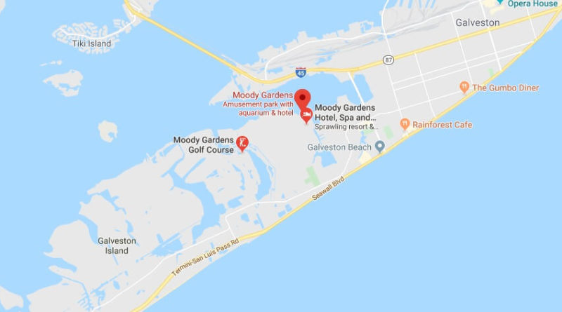 Where is Moody Gardens? Is Moody Gardens inside or outside?