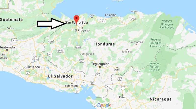 Where is San Pedro Sula Located? What Country is San Pedro Sula in? San Pedro Sula Map