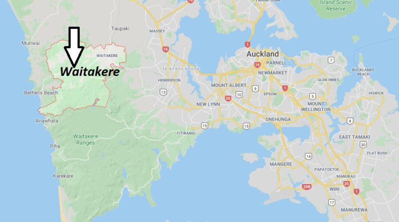 Where is Waitakere Located? What Country is Waitakere in? Waitakere Map
