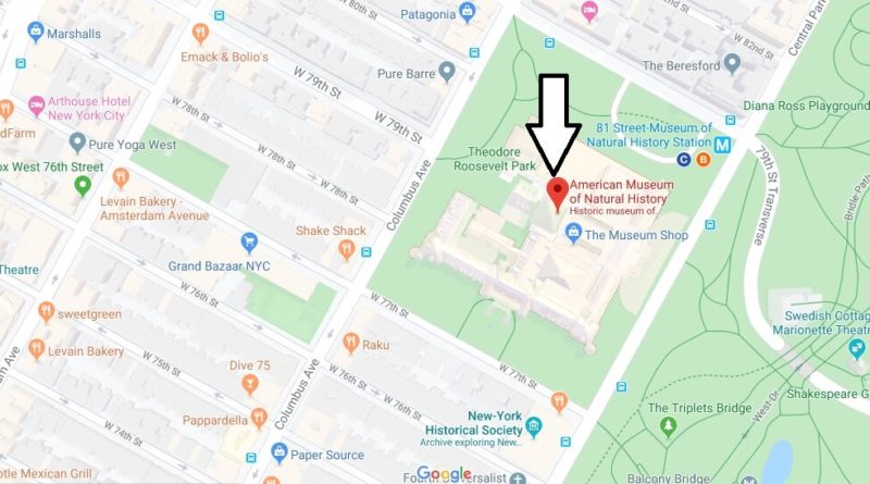 Where is American Museum of Natural History? Where is the entrance to the American Museum of Natural History?