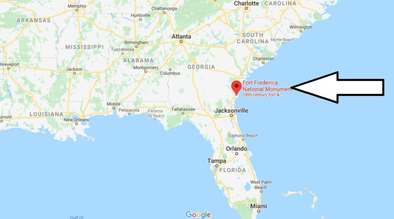 Where is Fort Frederica National Monument?