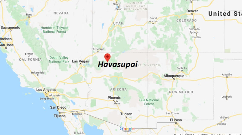 Where is Havasupai? What city is Havasu Falls in?