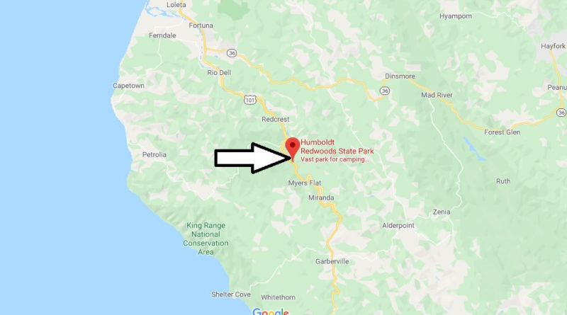 Where is Humboldt Redwoods State Park? How far is Humboldt Redwoods State Park from San Francisco?