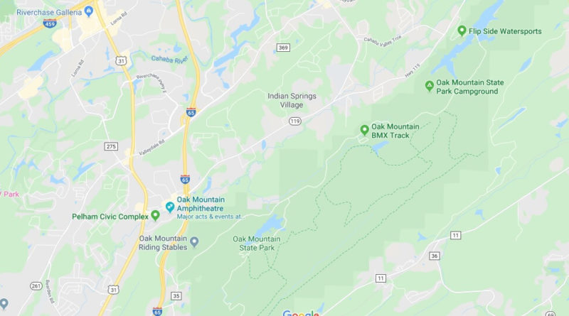 Where is Oak Mountain State Park? How far is Oak Mountain State Park?