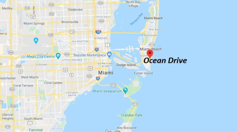 Where is Ocean Drive? What is Miami Ocean Drive famous?