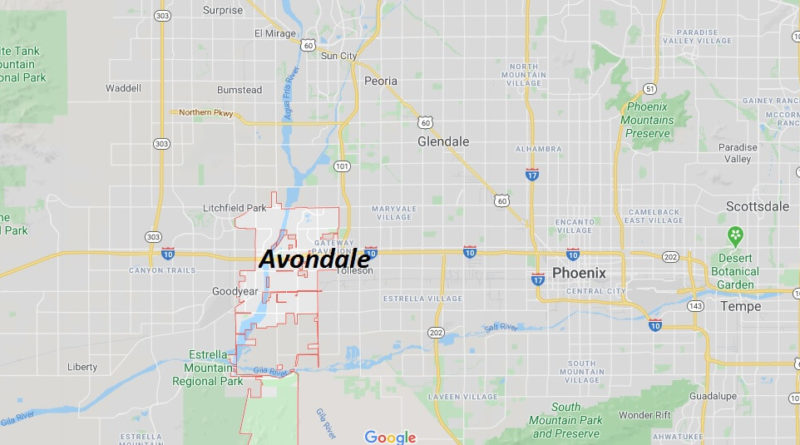 Where is Avondale Arizona? What county is Avondale in? Avondale Map