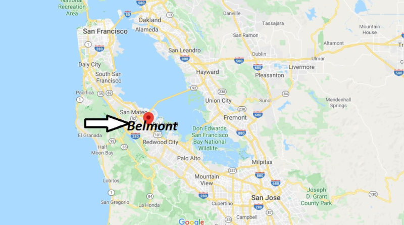 Where is Belmont California? What county is Belmont in? Belmont Map
