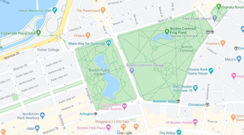 Where is Boston Public Garden? Is Boston Public Garden free?